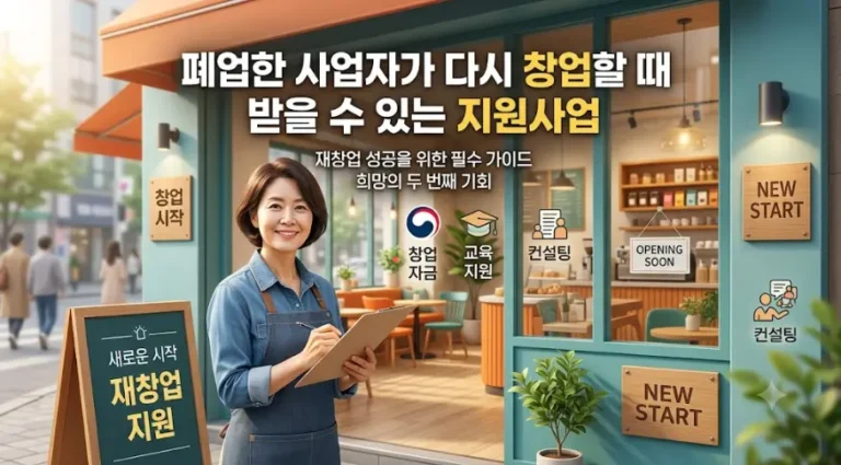폐업 후 재창업 지원사업, 시기별로 신청할 곳이 다른 이유는