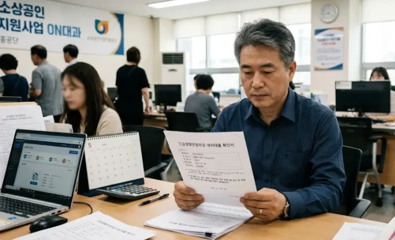 긴급경영안정자금 대리대출 확인서 발급 받으셨나요